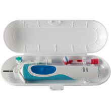 Caja eléctrica portátil de viaje para cepillo de dientes, caja de plástico para almacenamiento Oral B, protector de cepillo de dientes para senderismo y acampada 2024 - compra barato