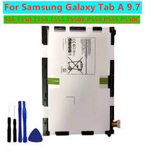 Samsung-bateria original de alta qualidade, 6000mah, para galaxy tab a 9.7 m, t550, t555, t550x, p550, p555, p550c 2024 - compre barato