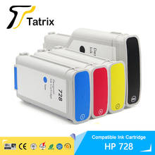 Cartucho de tinta para impresora HP728 HP 728, tinta pigmentada Compatible con chip, T730, T830, MBK, tinte de color 2024 - compra barato