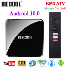 MECOOL KM3 ATV Androidtv Google Certified TV Box Android 10 4GB 64GB KM9 PRO 4GB 32GB 2G 16G Amlogic S905X2 4K Wifi Media Player 2024 - buy cheap