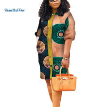 Vestidos africanos para mujer, vestido largo con estampado de botón, diseño africano tradicional, Ankara, WY3696 2024 - compra barato