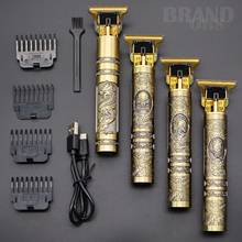 2020 USB T9 Hair Clipper Professional Electric hair trimmer  Barber Shaver Trimmer Beard 0mm Men Hair Cutting Machine for men 2024 - купить недорого