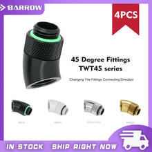 Barrow TWT45-B01 , 45 Degree Rotary Fitting , G1/4" Rotatable 45 Adapter , For Cooling Equipment Adjust Connect Direction 2024 - buy cheap