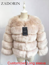 ZADORIN Long Sleeve Faux Fox Fur Coat Women Winter Fashion Thick Warm Fur Coats Outerwear Fake Fur Jacket Women Clothing 2024 - buy cheap