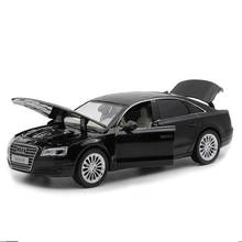 Juguete de Metal fundido a presión a escala 1:32, nuevo modelo Audi A8, luz de sonido, puertas de coche que se pueden abrir, Colección educativa, regalo, envío gratis 2024 - compra barato