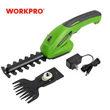 WORKPRO 7.2V Electric Trimmer 2 in 1 Lithium-ion Cordless Garden Tools Hedge Trimmer Rechargeable Hedge Trimmers for Grass 2024 - купить недорого