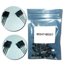 (50Pcs/lot)BC547+BC557 Each 25Pcs BC547B BC557B NPN PNP Transistor TO-92 Power Triode Transistor Kit Bag 2024 - buy cheap