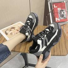 2022 Summer Women White Platform Sneakers Thick-soled Vulcanized Shoes Dad Shoe Classic Female Chunky Comfort Casual Shoes 2024 - buy cheap