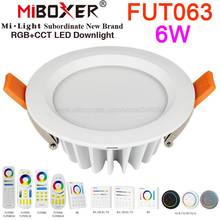 MiBoxer-luz descendente LED FUT063, 6W, RGB + CCT, AC110V, 220V, IP54, resistente al agua, 2,4G, WiFi inalámbrico, aplicación Alexa, Control por voz 2024 - compra barato