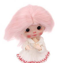 MUZIWIG 1/8 BJD кукла парик длинные прямые волосы розовый мохер парик аксессуары для классная Кукла Пупс 1/8 BJD/SD куклы подарок для девочки 2024 - купить недорого