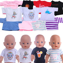 Roupas para bonecas, bonecas de 18 tamanhos com encaixe americano e 43 cm, opcional para recém-nascidos 2024 - compre barato