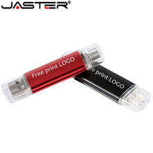 Высокоскоростной флеш-накопитель JASTER USB 2,0 OTG объемом 64 ГБ, USB флеш-накопитель объемом 4 ГБ, 16 ГБ, 32 ГБ, 128 ГБ, карта памяти Micro USB (бесплатный логотип более 10 шт.) 2024 - купить недорого