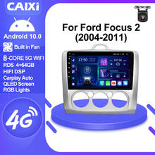 Автомагнитола CAIXI для Ford Focus 2 Mk 2 2004-2011, мультимедийный Видеоплейер с GPS-навигацией, dvd-проигрыватель на Android 9,0, типоразмер 2 din 2024 - купить недорого