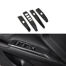 Lsrtw2017 Abs автомобильный стеклоподъемник панель Крышка для Toyota Camry XV70 2018 2019 2020 аксессуары хромовое углеродное волокно 2024 - купить недорого