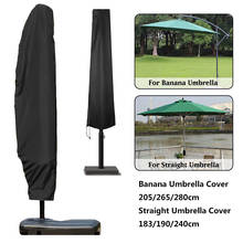 Pátio ao ar livre banana guarda-chuva capa protetora à prova dwaterproof água com zíper jardim cantilever guarda-sol guarda-chuvas capa de chuva 2024 - compre barato