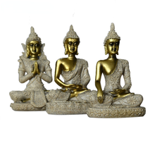 Childworld Resin Buddha Sculpture Sandstone Handicraft Household Display Creative Statues Home Decoration Accessories Modern 2024 - buy cheap