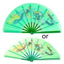 Chinese Kung Fu Fan Tai Chi Martial Arts Dragon Phoenix Plastic Handheld Folding 2024 - buy cheap