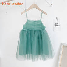 Bear Leader Girls Dress Mesh Sling Dress Girls Clothes Solid Water Ripple Princess Tutu Dresses Baby Girl Dress 2024 - buy cheap