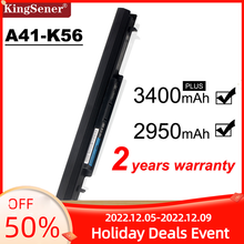 KingSener New A41-K56 Laptop Battery for ASUS K46 K46C K46CA K46CM K56 K56CA K56CM S46C S56C R505CA A32-K56 A42-K56 15V 2950mAh 2024 - buy cheap