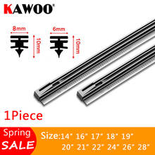 KAWOO 1pcs Car Windscreen Wiper Blade Insert Rubber Strip (Refill) 8mm/6mm Soft 14"16"17"18"19"20"21"22"24"26"28" Accessories 2024 - buy cheap