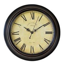 Reloj de pared grande Vintage para sala de estar, mecanismo de Reloj Retro americano de Metal, relojes clásicos creativos y silenciosos, regalo de Cocina FZ497 2024 - compra barato