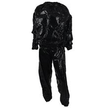 Heavy Duty Fitness Weight Loss Sweat Sauna Suit Exercise Gym Anti-Rip Black 2024 - купить недорого