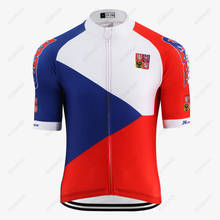 EUSKADI - Pro Czech National Team Cycling Jersey Blue White Red Road Racing Bike Clothes Wear Top Lycra Triathlon Bicycle Jersey 2024 - buy cheap