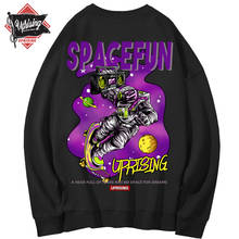 UPRISING Hoodies, Sweatshirts Space Spacefun Astronaut Scooter Audio Personality Trend Original Street Hip Hop Punk Rock Hoodies 2024 - buy cheap