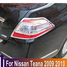 For Nissan Teana 2009 2010 Chrome Rear Back Light Lamp Cover Trim Tail Light Car Sticker Frame Exterior Accessories 2024 - buy cheap