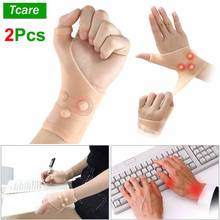 Tcare 2Pcs/Pair Silicone Wrist Brace with Magnets Stabilizing Hand Thumb Support Glove for Finger Arthritis Pressure Pain Relief 2024 - buy cheap