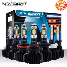 NOVSIGHT H15 H4/HB2/9003 Car LED Headlights 60W 12000LM 9006 9005 H7 H11/H8/H9 H1 H3 Fog Lights Cool White 6000K Fog Lamps 2024 - buy cheap