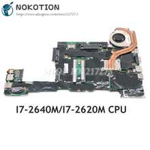 NOKOTION-placa base para ordenador portátil, para Lenovo ThinkPad X220, 04W3386, 04W0688, I7-2640M, 2,80 GHz, CPU DDR3, HD3000, Tablero Principal 2024 - compra barato