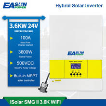 EASUN POWER Solar Inverter 3600W Pure Sine Wave 500Vdc PV Input 230Vac 24Vdc Built-in 100A MPPT Solar Charger 4000W PV Power 2024 - buy cheap