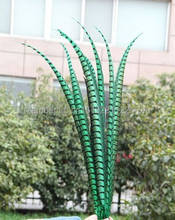 Pluma de cola de faisán verde y dorado, plumas de cola de 36-40 pulgadas/90-100 cm, decoración de fiesta, venta al por mayor, 50 Uds. 2024 - compra barato