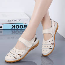 Women Sandals Leather Comfortable Beach Outdoor Women Shoes 2022 New Fashion Ladies Casual Outdoor Female Sneakers Large Size 2024 - buy cheap