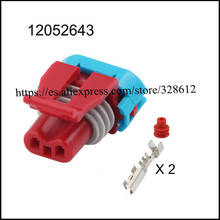 50fset 12052643-terminal de conector macho automático, cable de enchufe conector hembra de 2 pines, 12162193, 12052644, 12165287, 12059595, 12110293 2024 - compra barato