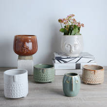 Vaso de cerâmica para flores, vaso de multifunções de cerâmica para decoração de casa, vaso de flores retrô com base em cerâmica 2024 - compre barato