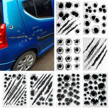 Car Side Stickers 3D Bullet Hole Funny Decals Auto Motorcycle Decoration Sticker Car Styling For Adesivi Per Auto 2024 - buy cheap