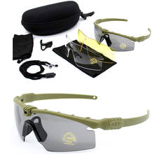 Gafas de sol polarizadas tácticas para exteriores, lentes de sol para caza, Paintball, Airsoft, protección UV400 2024 - compra barato