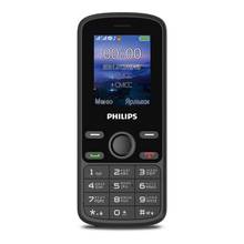 Smartphone Philips Xenium E111 Black 1.77" TFT 32MB 32MB mobile phone Dual Sim 1000 mAh