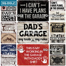 DaD Garage Metal Sign Vintage Plaque Tin Sign Wall Decor For Garage Repair Shop Metal Crafts Retro Car Gasoline Poster Custom 2024 - buy cheap