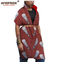 2022 Dashiki African Dresses for Women with Belt Kimono African Ankara Sexy Dress African Bazin Fabric AFRIPRIDE A1925020 2024 - buy cheap