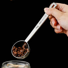 Colher de café de aço inoxidável colher de medição de café alça longa colher de sopa tempero açúcar em pó de medição colher de café acessórios de café 2024 - compre barato