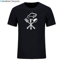 Creative Cutlery Knife Fork Chef Hat Graphic T Shirts Men Tshirt Casual Cool Harajuku T Shirts for Men Short Sleeve Tshirt Men 2024 - buy cheap