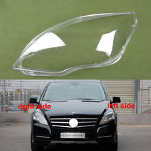 Para benz w251 r300 r320 r350 r400 r500 2009-2017 frente farol capa sombra lente farol escudo vidro plexiglass 2024 - compre barato