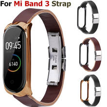 For Xiaomi Mi Miband 4 MiBand 3 Strap Leather Smart Bracelet Watch Wristband Band Wristband for Mi band 3 Miband4 Wrist bands 2024 - buy cheap