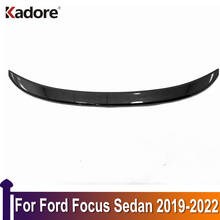 For Ford Focus 2019 2020-2022 Sedan Carbon Fiber Rear Door Trim Rear Car Trunk Spoiler Cover Sticker Wing Styling Accessories 2024 - buy cheap