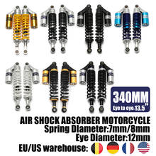 Amortiguador de aire trasero Universal para motocicleta, 13,5 ", 340mm de diámetro, 12mm, muelle de suspensión, motores de Dirt Bike, D30 2024 - compra barato