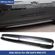 Carbon Fiber Car Side Skirts Aprons Body Kits for Volkswagen Vw Golf 6 Vi Mk6 Gti 2010 2011 2012 2013 Frp Spoiler 2024 - buy cheap