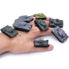 Juego de 8 unids/set de 1/144 tanques de pulgar 4D ensamblados, bloques de plástico a escala, Tiger, mundo de tanques., guerra II, Alemania, Estados Unidos, Unión soviético 2024 - compra barato